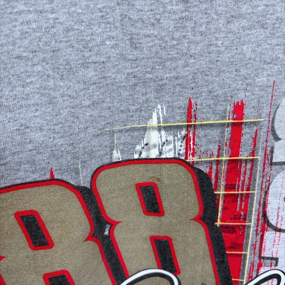 Gray Dale Earnhardt Jr Graphic T Shirt Medium NASCAR Racing National Guard #88 - Picture 7 of 7